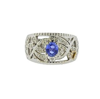 Le Vian LeVian 18k Gold Diamond Sapphire Ring