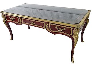 A Stunning French Style Bronze Mounted Desk