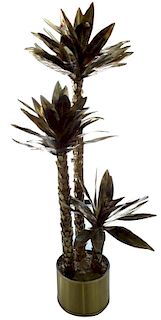 Brass Palm Tree Sculpture - Life Size