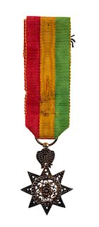 Ethiopia, a miniature of the grand cross.<br>