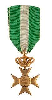 A MILITARY LONG SERVICE CROSS 40 YEARS