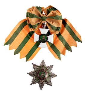 Luxenburg, Order of the oaken crown, grand cross set.