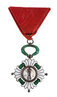 yugoslavia, order of the crown, knight’s badge ( IV class).