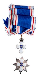 ICELAND, ORDER OF THE FALCON, GRAND CROSS SET.