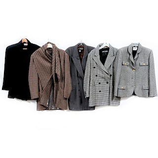 Collection of 5 Designer Wool Coats