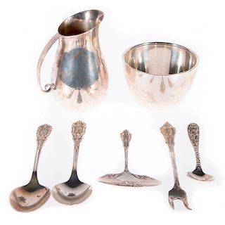 Collection of sterling silver table accessories