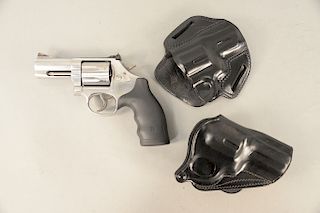 Smith and Wesson revolver, 357 magnum, 4 1/2" barrel seven shot with two holsters, sn - cwm 8440 (537).