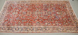 Sarouk Oriental carpet, 10' 8" x 20'.