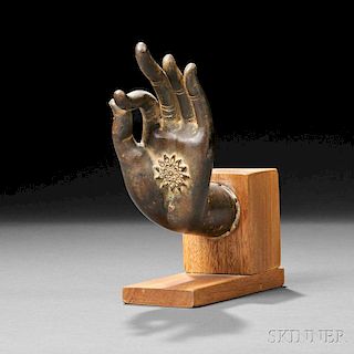 Bronze Sukhothai-style Buddha Hand