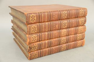 Five books to include, Lavater, John Caspar, Essays on physiognomy 1789-92-98, three volumes in five folio.