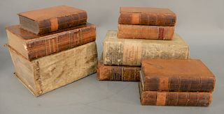 Nine books to include law and jurisprudence.
