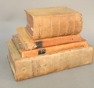 Four law books.