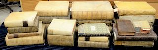 Twenty three books to include encyclopedia of classics in German and Latin 1710, Canon law of gaggory XIII Paris 1705, Lightfoot, John Opera Omnia Utr