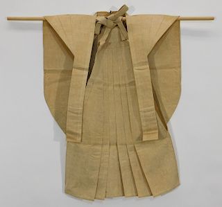 Japanese Edo Period Tan Kamishimo Samurai Set