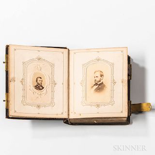 Carte-de-visite Album of Lincoln, Grant, and Other Figures