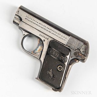 Colt Model 1908 Hammerless Pocket Pistol
