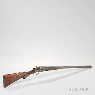 F.A. Crescent Co. Double-barrel 12-gauge Hammer Shotgun