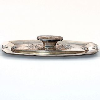 STERLING ENGRAVED TRAY WITH TOP