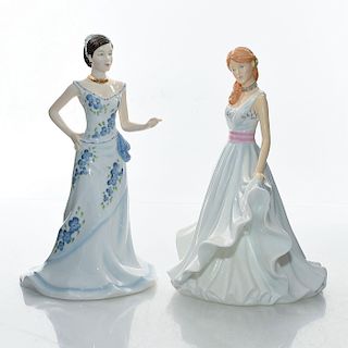 2 ROYAL DOULTON FIGURINES, CHARLOTTE AND LAURA