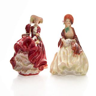 2 ROYAL DOULTON FIGURINES, HER LADYSHIP, TOP O THE HILL