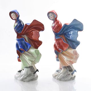 2 ROYAL DOULTON FIGURINES, MAYS IN THE WIND