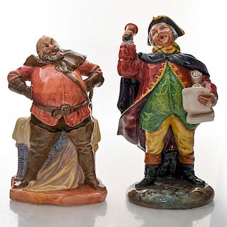 2 ROYAL DOULTON FIGURINES, TOWN CRIER AND FALSTAFF