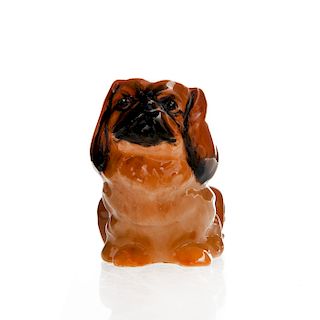 ROYAL DOULTON SMALL DOG FIGURINE, PEKINESE SEATED K6