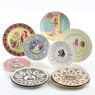 VARIOUS MAKERS, 10 ENGLISH THEMED RACK PLATES