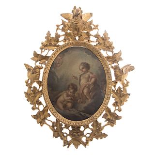 French School, mid 18th c. Christ and St. John