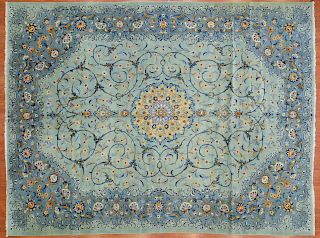 Keshan Carpet, Persia, 10.1 x 13.5