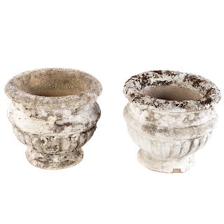 Pair of Classical Style Cast Stone Planters