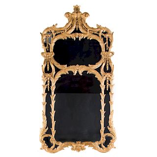 Baroque Style Giltwood Mirror