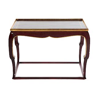 Chinese Style Lacquered & Parcel Gilt Coffee Table
