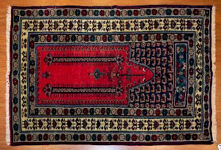 Turkish Taspinar Prayer Rug, 3.10 x 5.5