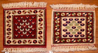 Two Similar Turkish Konya Rugs, 1.7 x 1.9
