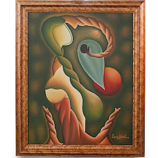 Pierre Donel (Haitian, 20th Century) Oil Painting