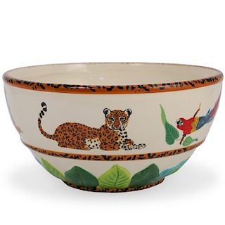 Lynn Chase "Jungle Jubilee" Porcelain Bowl