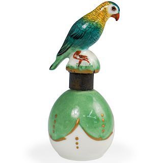Limoges Porcelain Parrot Perfume Bottle