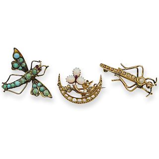 (3 Pc) "Critter" Costume Pins