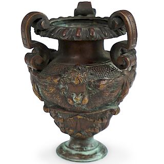 Bronze Figural Vase