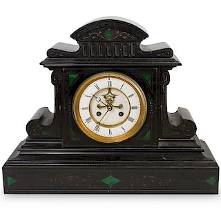 Samuel Marti et Cie Inlaid Mantel Clock