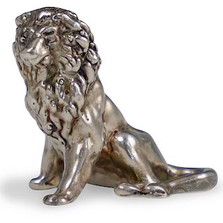 Sterling Silver Lion Figurine