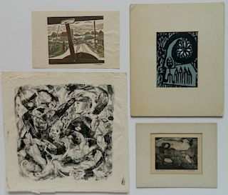4 Works on paper by Frederick A. Biehl