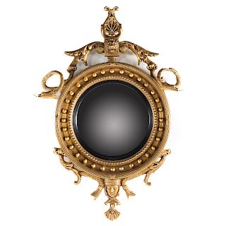Regency Style Giltwood Girandole Mirror