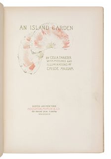 HASSAM, Childe (1859-1935), illustrator. THAXTER, Celia (1835-1894). An Island Garden. Boston and New York: Houghton, Mifflin & Co., 1894. 