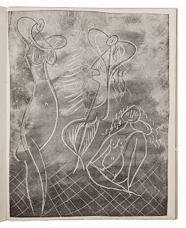 [PICASSO, Pablo (1881-1973)].  HUGNET, Georges (1906-1974). La Chevre-feuille. Avec six gravures de Pablo Picasso. Paris: Robert-J. Godet, 1943. LIMIT