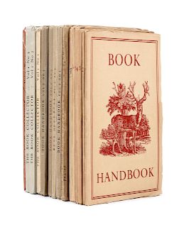 [BOOKS ABOUT BOOKS].  The Book Handbook: An Illustrated Quarterly for Owners and Collectors of Books. Vol. I, Nos. 1-8/9, Vol. II, Nos. 1-4, plus 1947