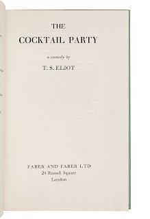 ELIOT, Thomas Stearns (1888-1965). The Cocktail Party. London: Faber, 1950.