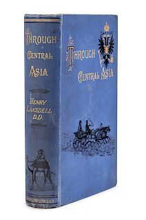LANSDELL, Henry (1841-1919). Through Central Asia. London: Sampson Low, Martson, Searle, and Rivington, 1887.