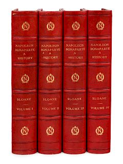 [NAPOLEON]. SLOANE, William Milligan. Life of Napoleon Bonaparte. New York: The Century Co., 1896. FIRST EDITION IN BOOK FORM.